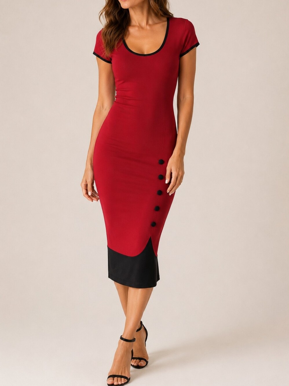 VENUS | Knit Bodycon Pinup Style Dress M/L